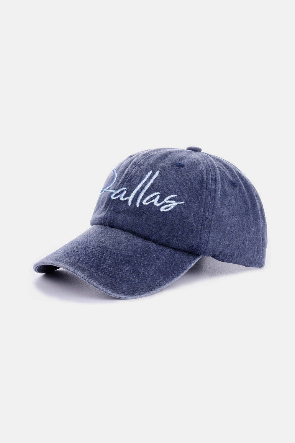 Zenana Washed DALLAS Embroidered Baseball Cap - ShopEasier