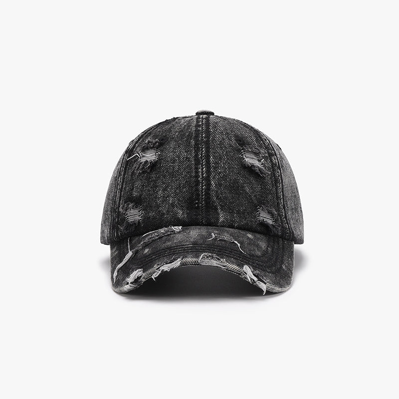 Distressed Cotton Baseball Cap - ShopEasier