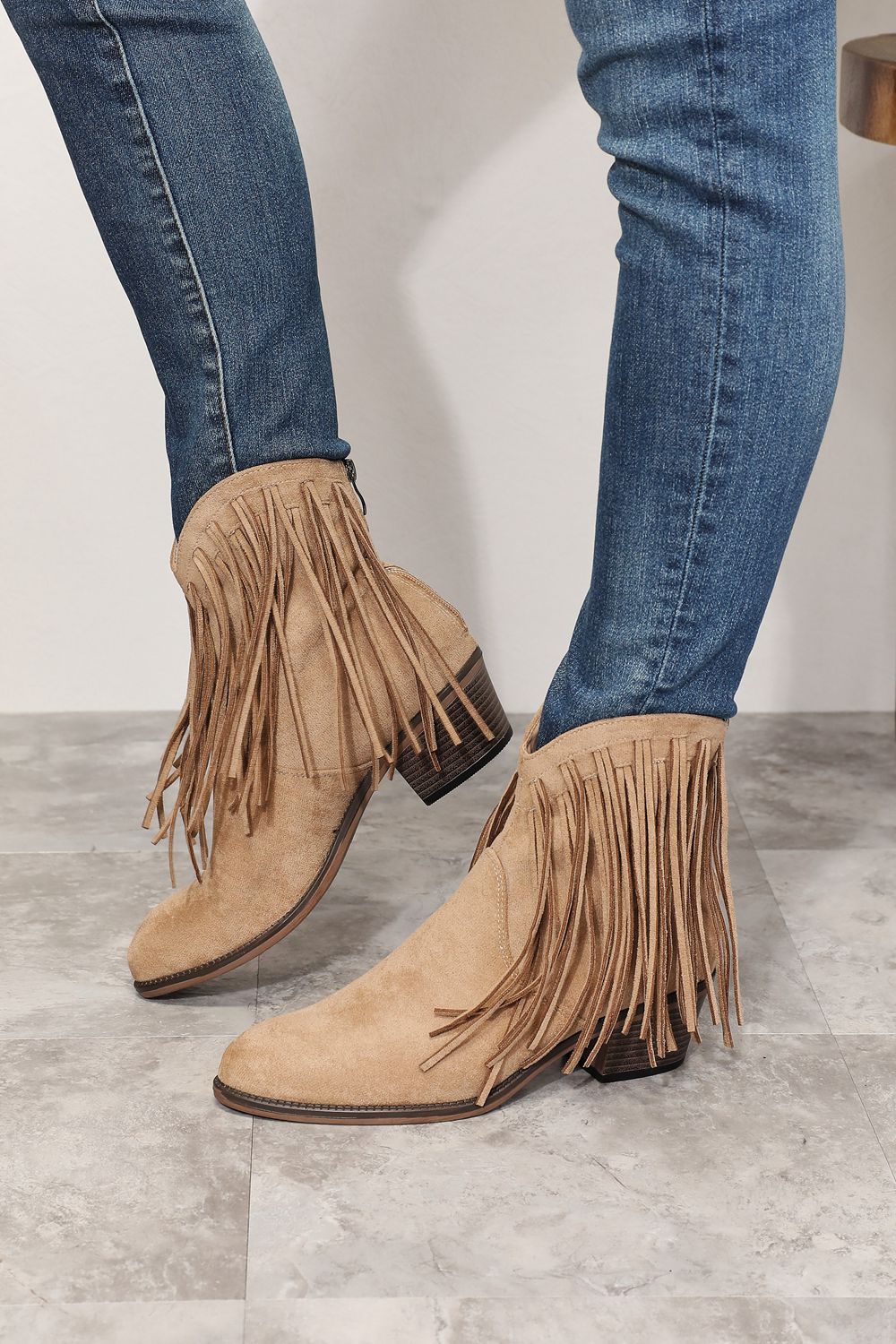 Legend Women's Fringe Cowboy Western Ankle Boots - ShopEasier