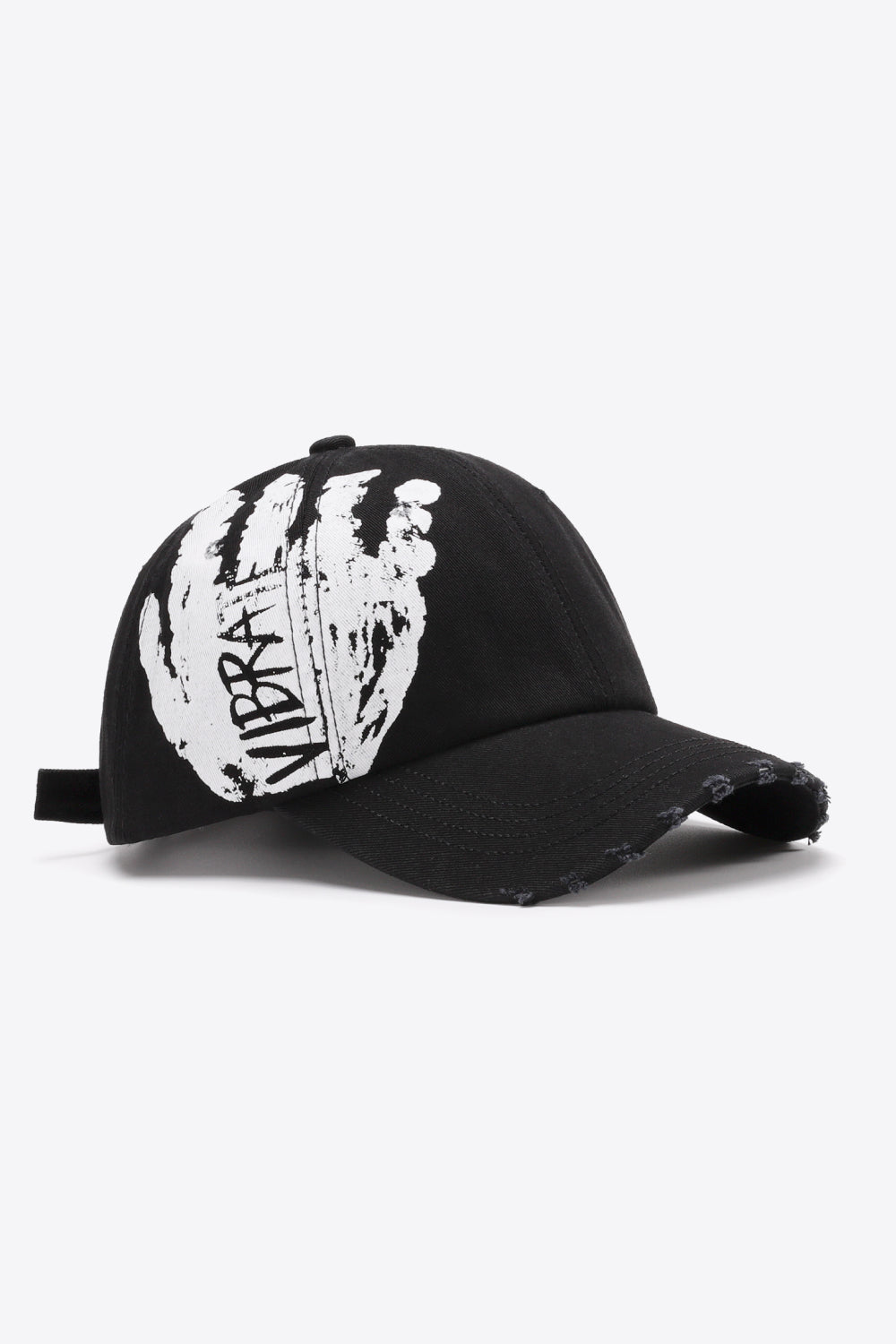 VIBRA Graphic Distressed Adjustable Baseball Cap - ShopEasier