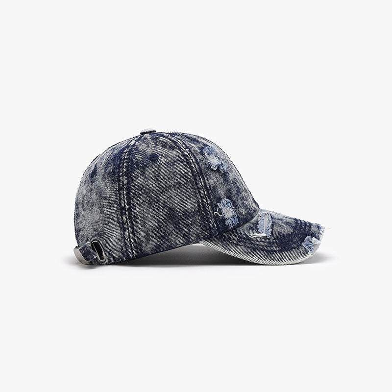 Distressed Cotton Baseball Cap - ShopEasier