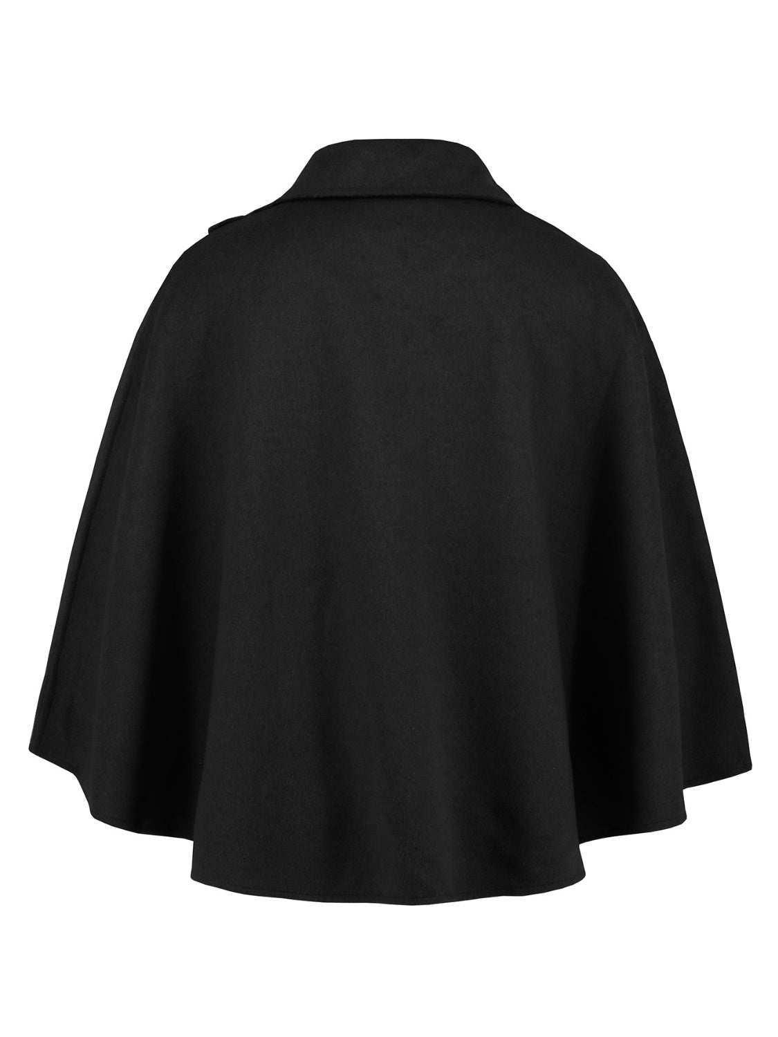 Collared Neck Cropped Cape - ShopEasier