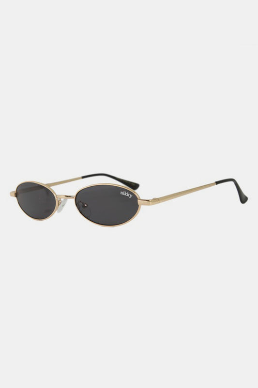 Nicole Lee USA Metal Frame Finley Oval Sunglasses - ShopEasier