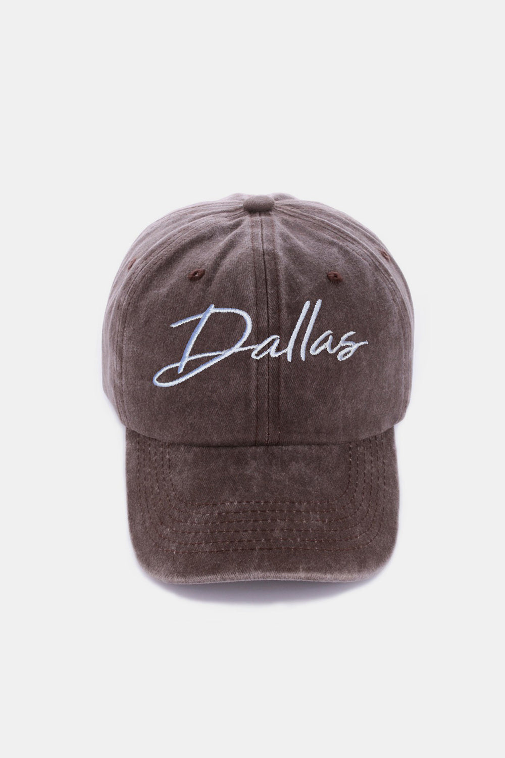 Zenana Washed DALLAS Embroidered Baseball Cap - ShopEasier