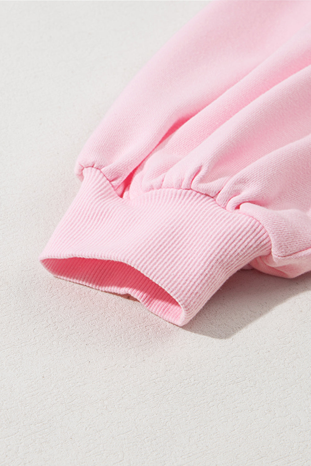 Bow Detail Opaque Long Sleeve Pullover Sweatshirt