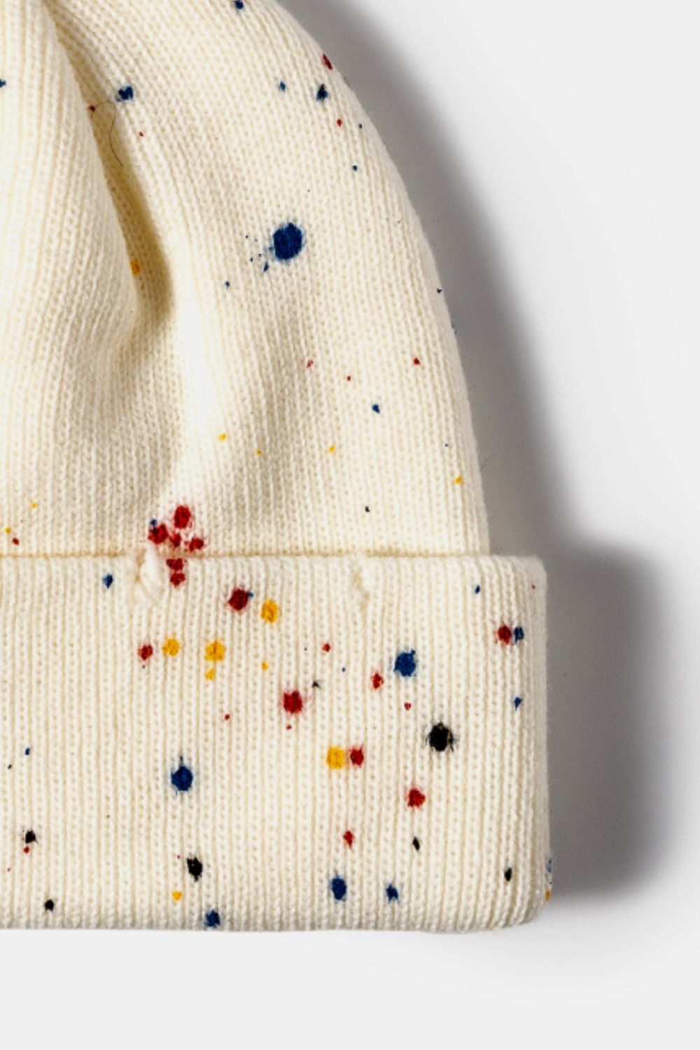 Confetti Rib-Knit Cuff Beanie - ShopEasier