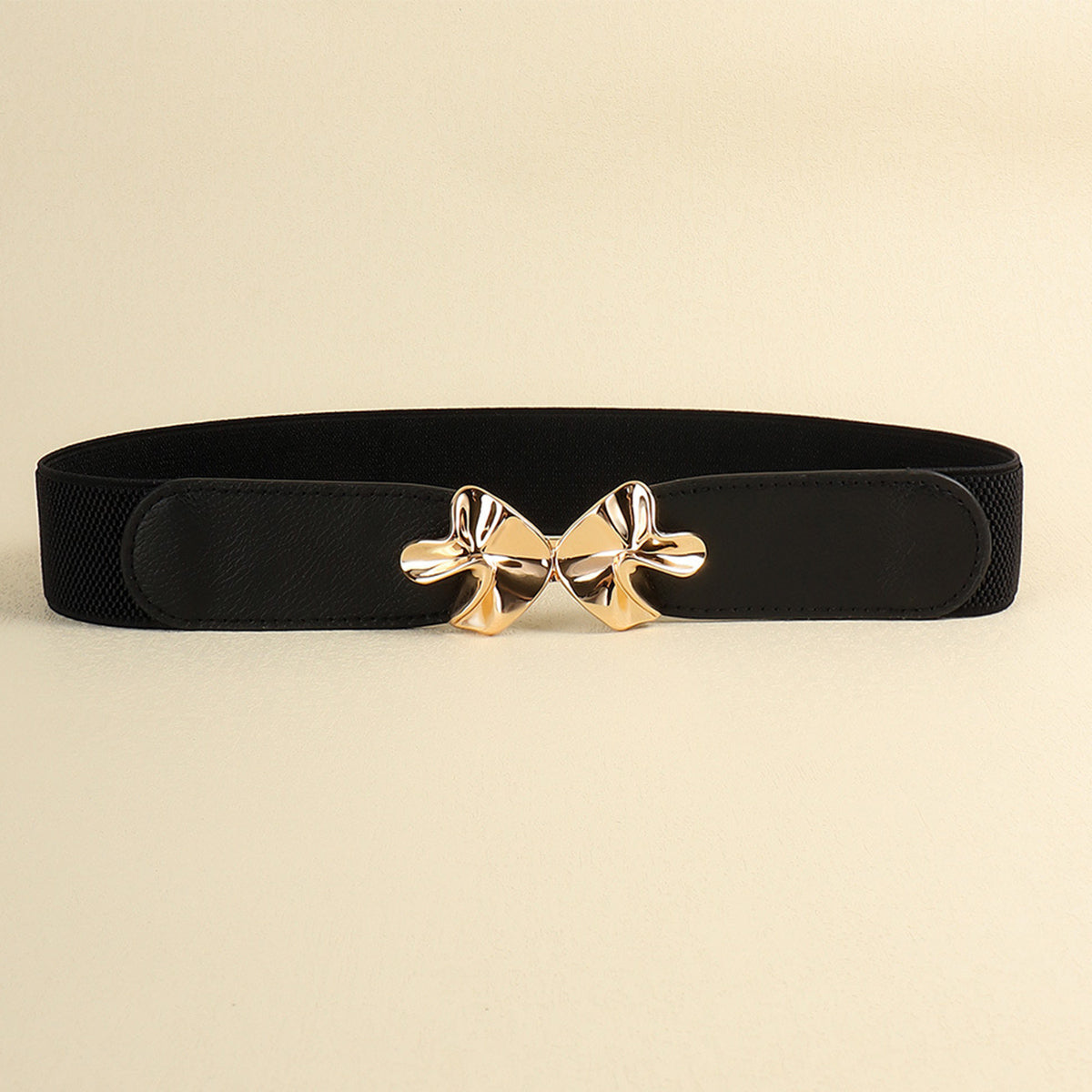 PU Alloy Buckle Stretch Belt