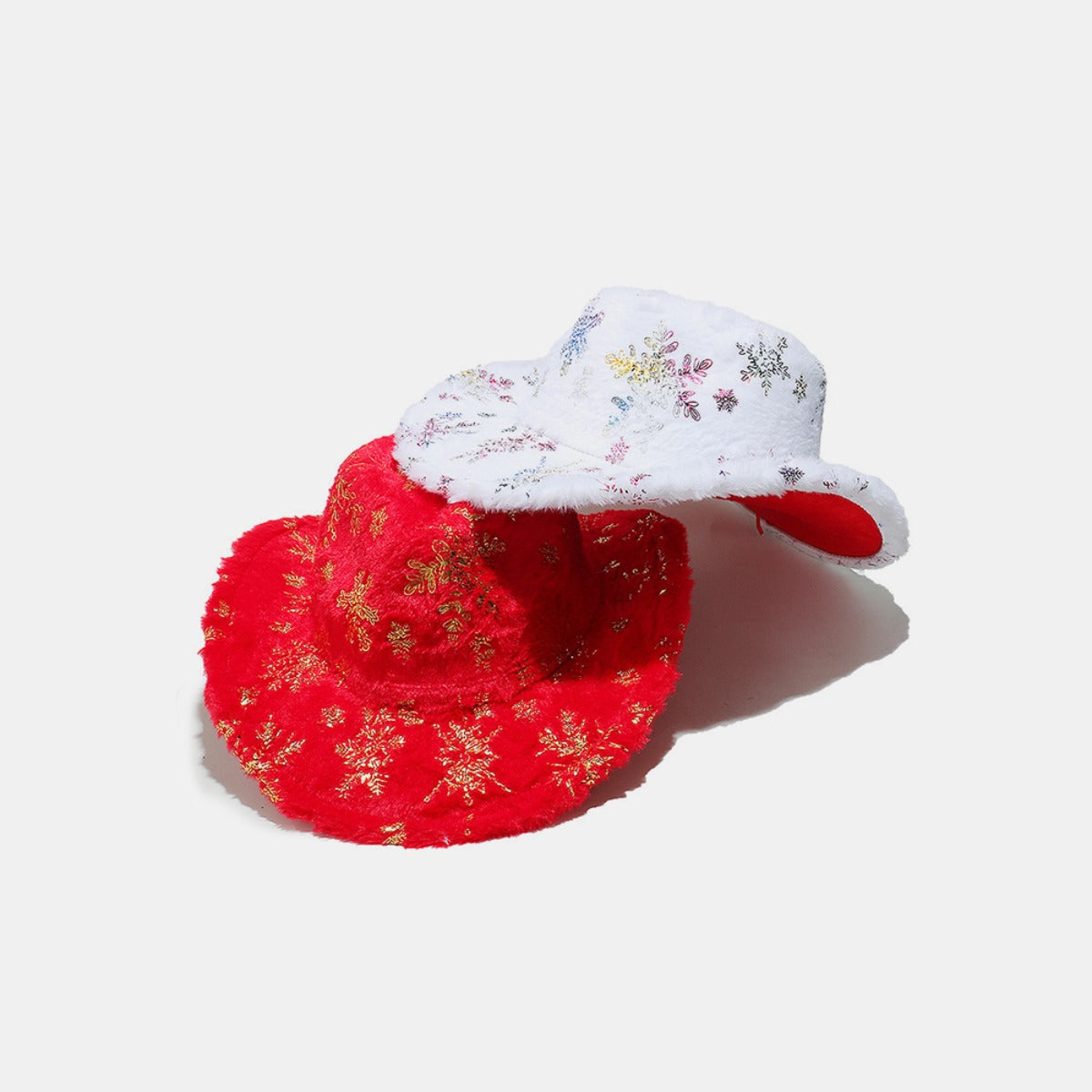 Fuzzy Snowflakes Polyester Hat - ShopEasier