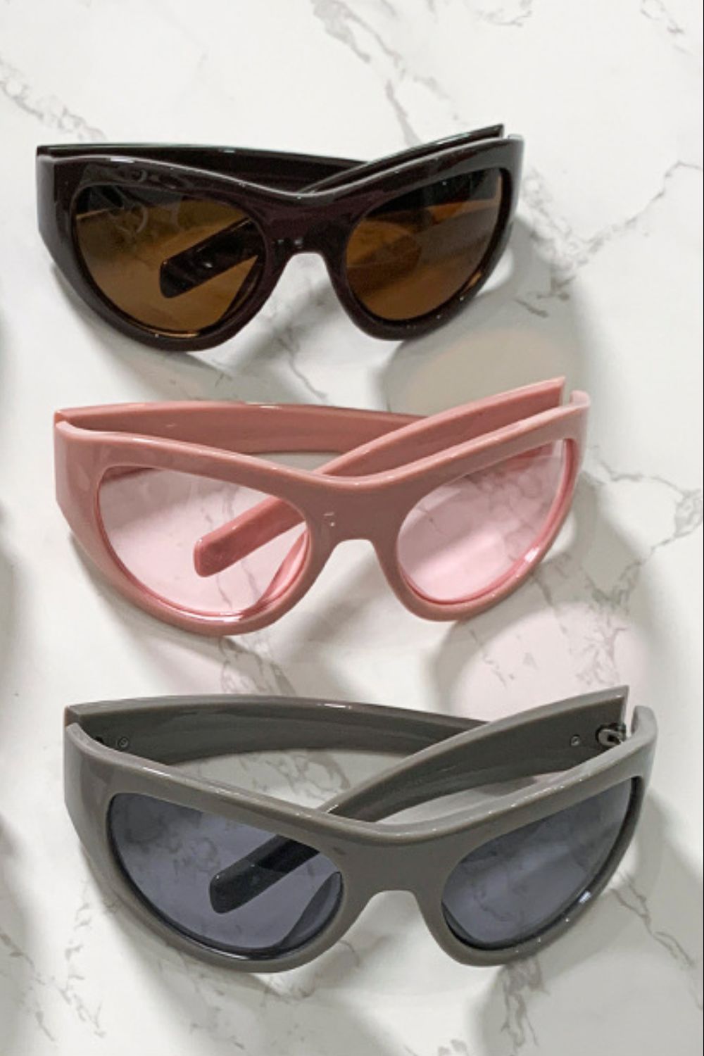 Polycarbonate Frame Cat-Eye Sunglasses - ShopEasier