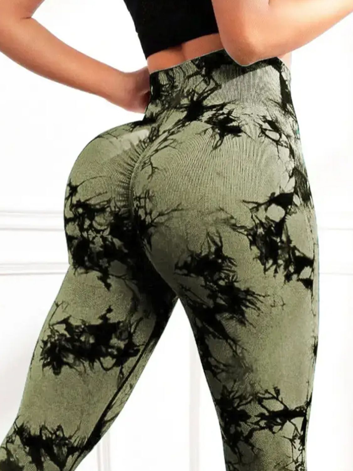 Tie-Dye High Waist Active Leggings - ShopEasier