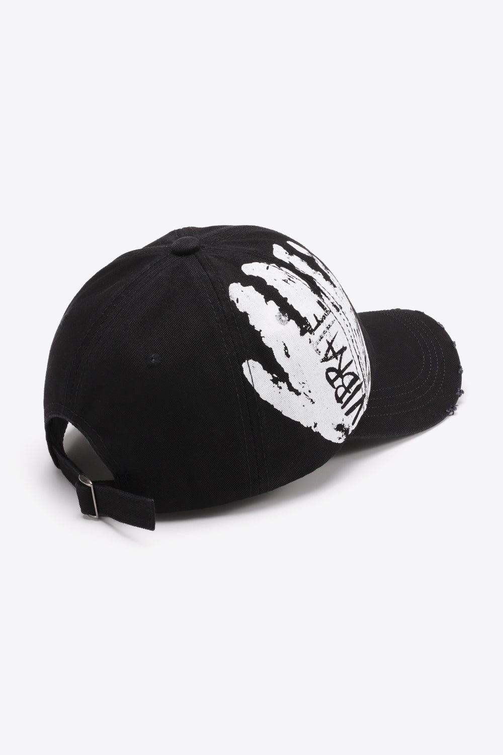 VIBRA Graphic Distressed Adjustable Baseball Cap - ShopEasier