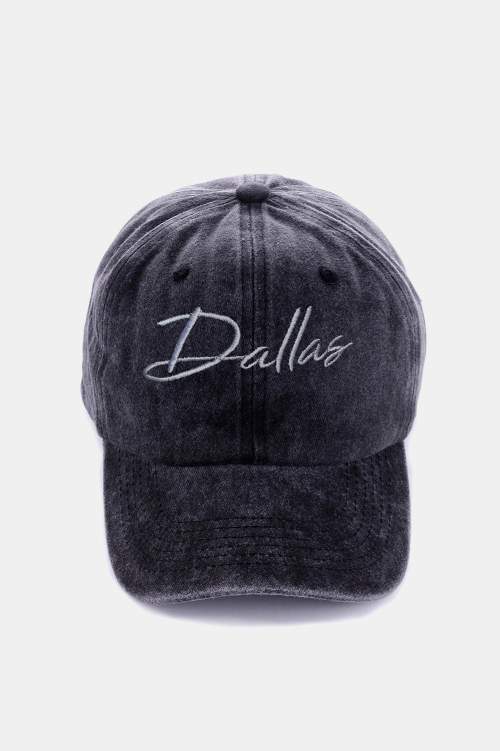 Zenana Washed DALLAS Embroidered Baseball Cap - ShopEasier