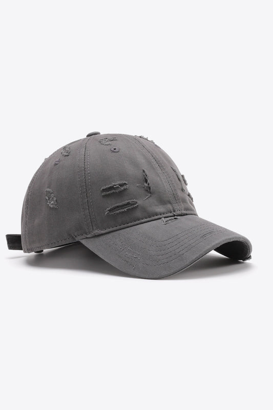 Distressed Adjustable Baseball Cap - ShopEasier