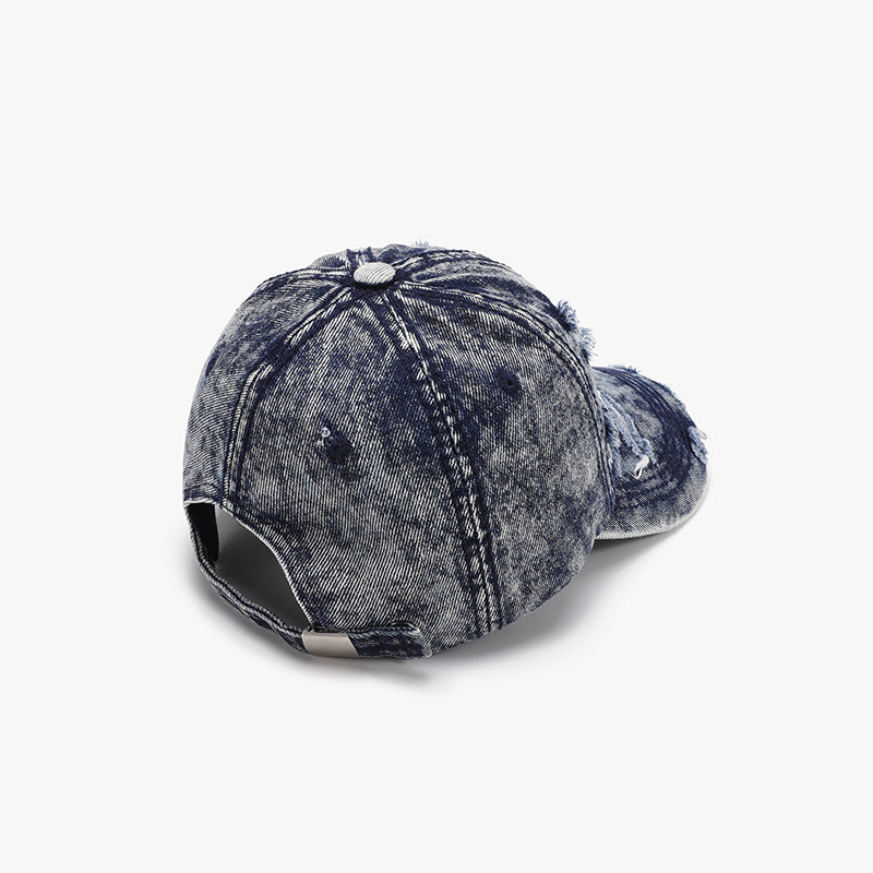 Distressed Cotton Baseball Cap - ShopEasier