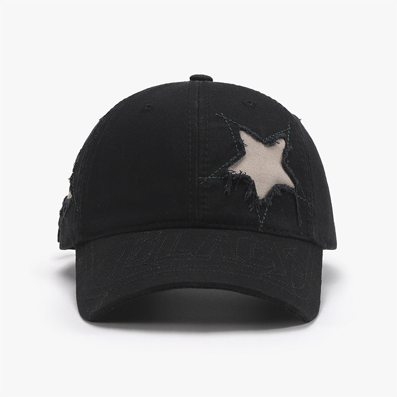 Adjustable Star Raw Hem Cap - ShopEasier