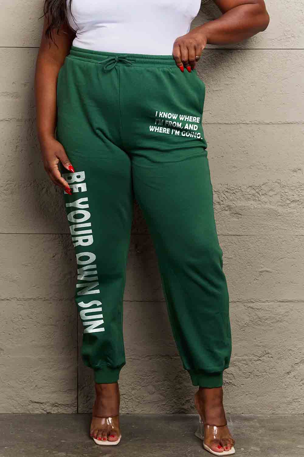 Be Your Own Sun Graphic Sweatpants in Full Size