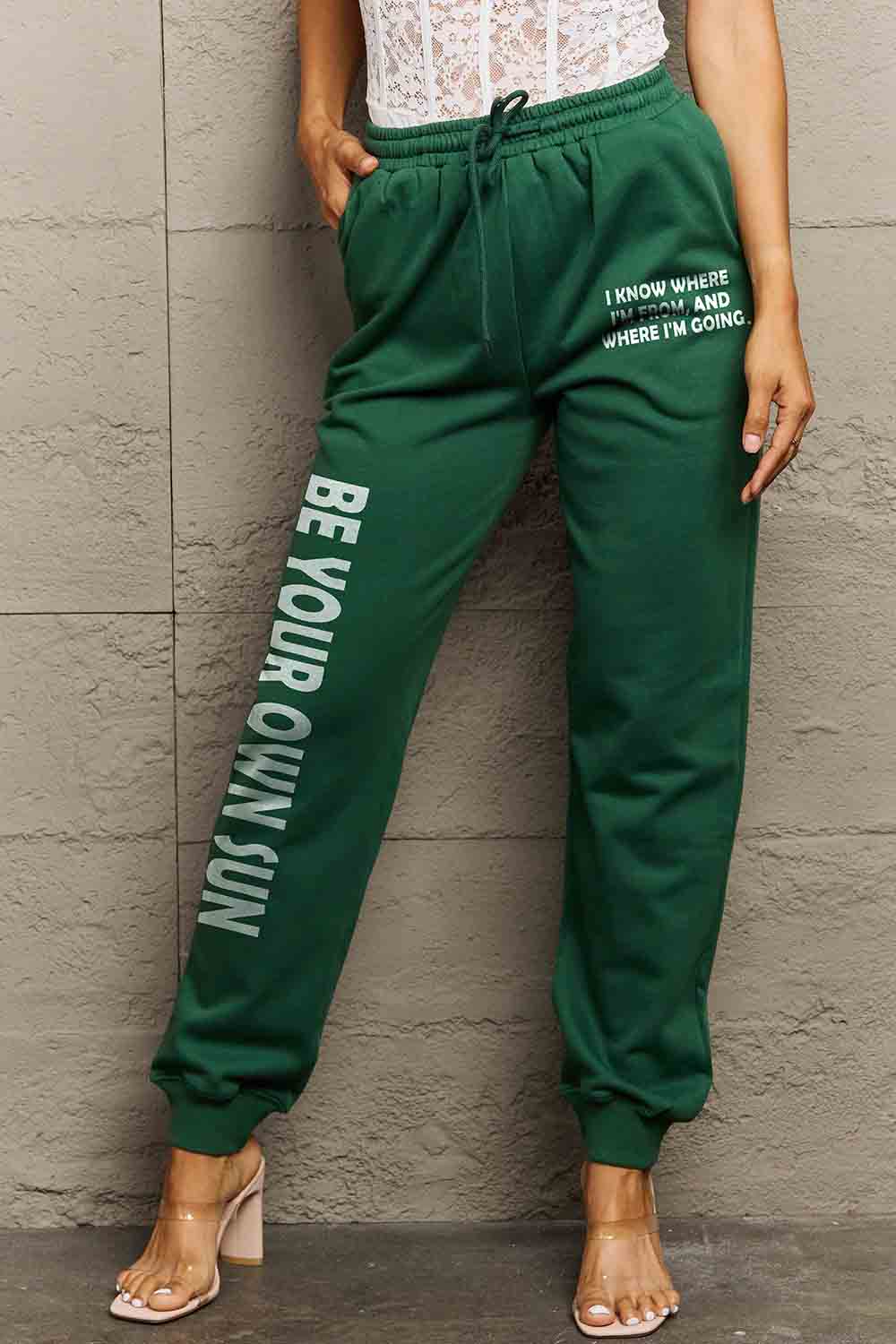 Be Your Own Sun Graphic Sweatpants in Full Size