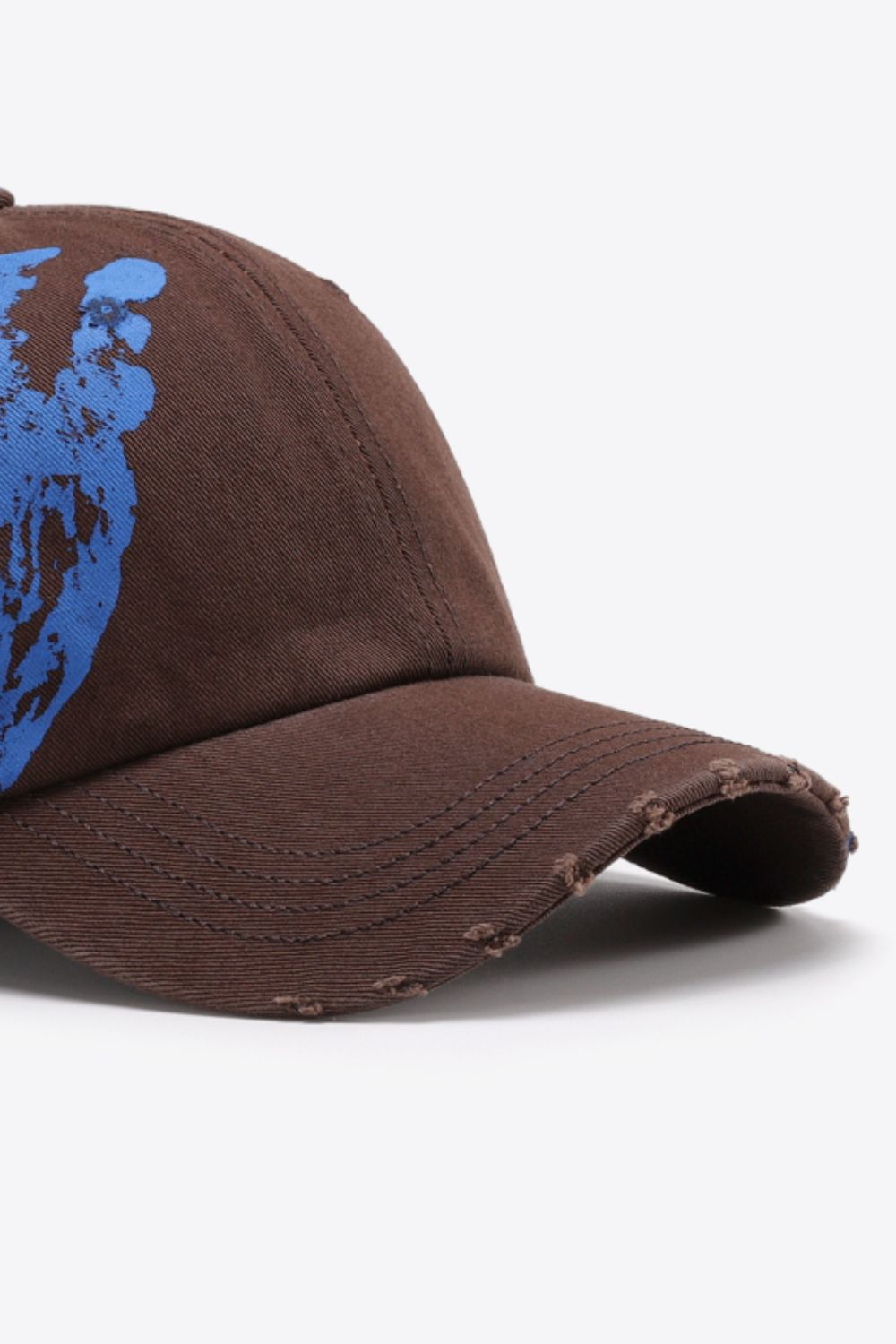 VIBRA Graphic Distressed Adjustable Baseball Cap - ShopEasier