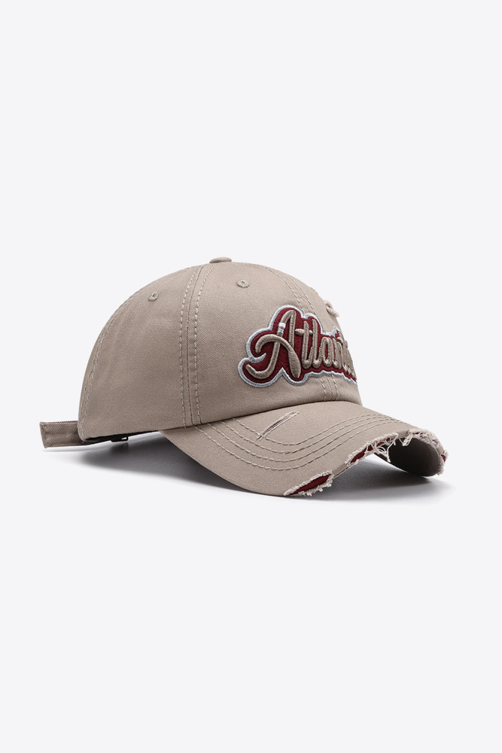 ATLANTIC Graphic Distressed Baseball Cap - ShopEasier