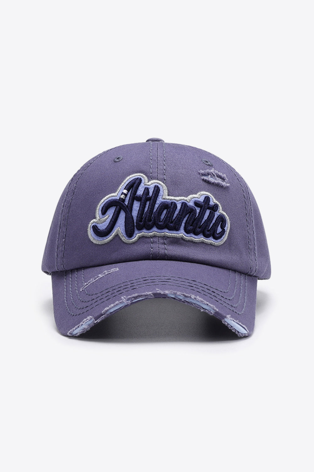 ATLANTIC Graphic Distressed Baseball Cap - ShopEasier