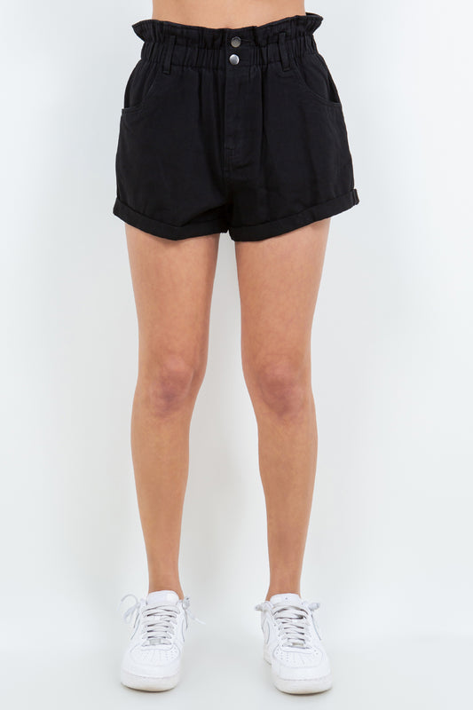 Chic High Waist Paper Bag Shorts for Effortless Summer Style