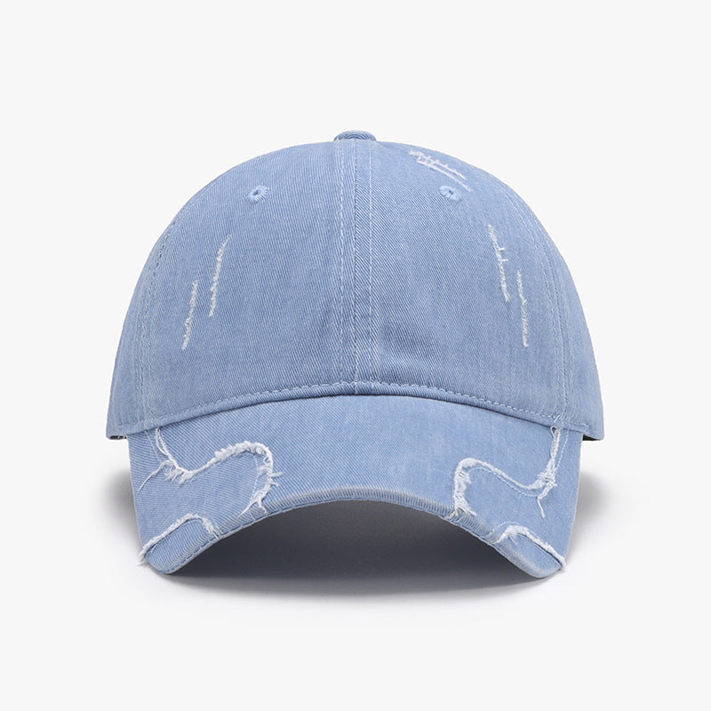 Raw Hem Adjustable Cap - ShopEasier