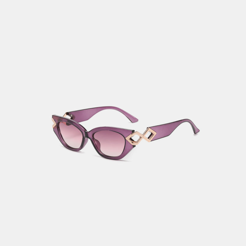 Polycarbonate Frame Cat-Eye Sunglasses - ShopEasier