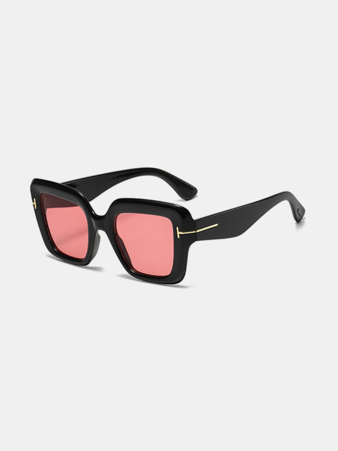 UV400 Polycarbonate Square Sunglasses with Mirror Lens