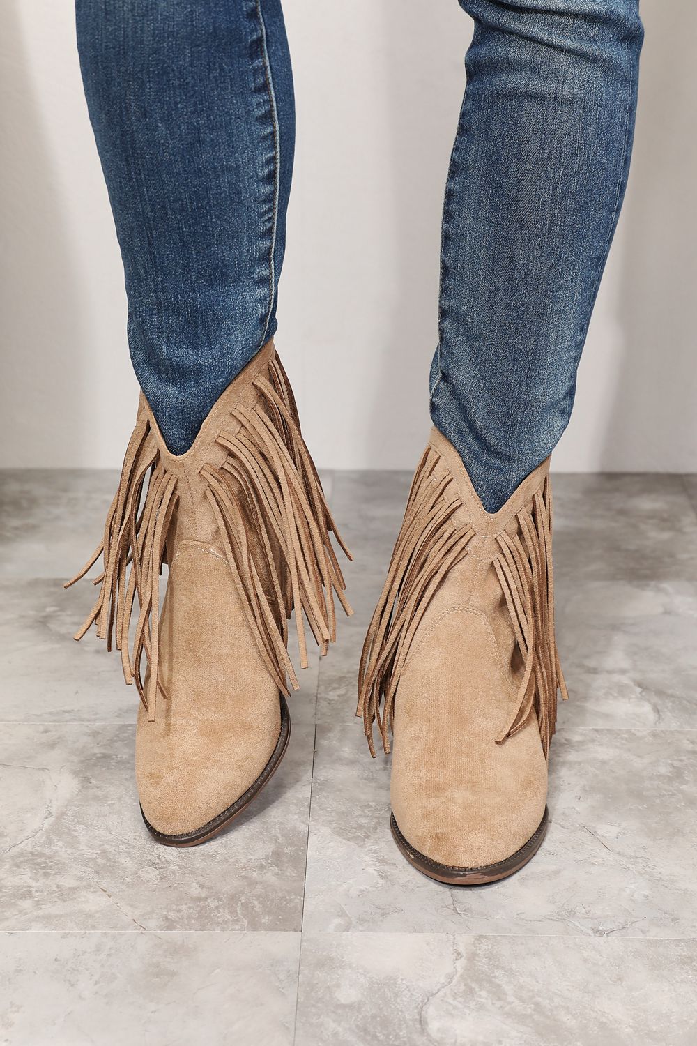 Legend Women's Fringe Cowboy Western Ankle Boots - ShopEasier