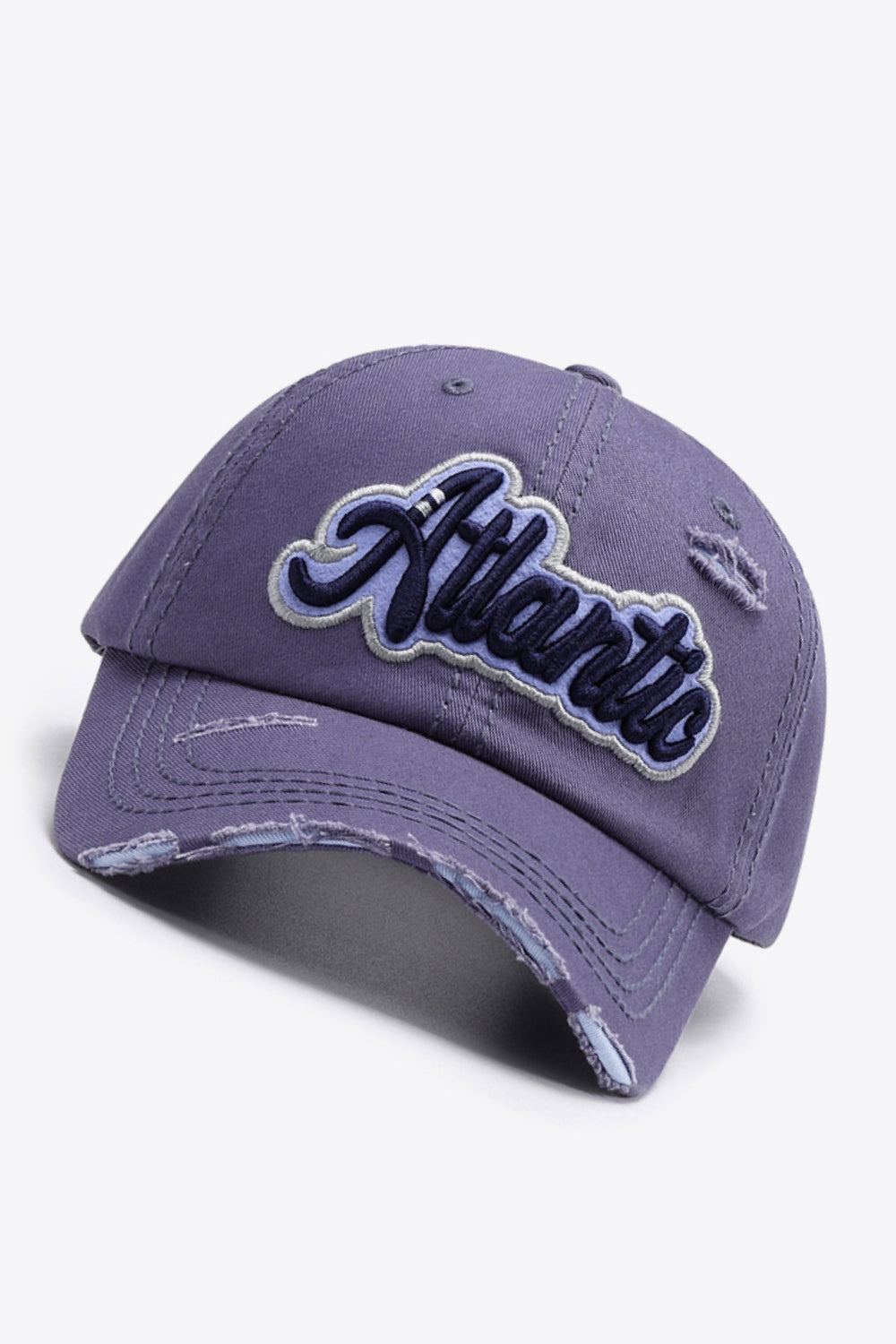 ATLANTIC Graphic Distressed Baseball Cap - ShopEasier