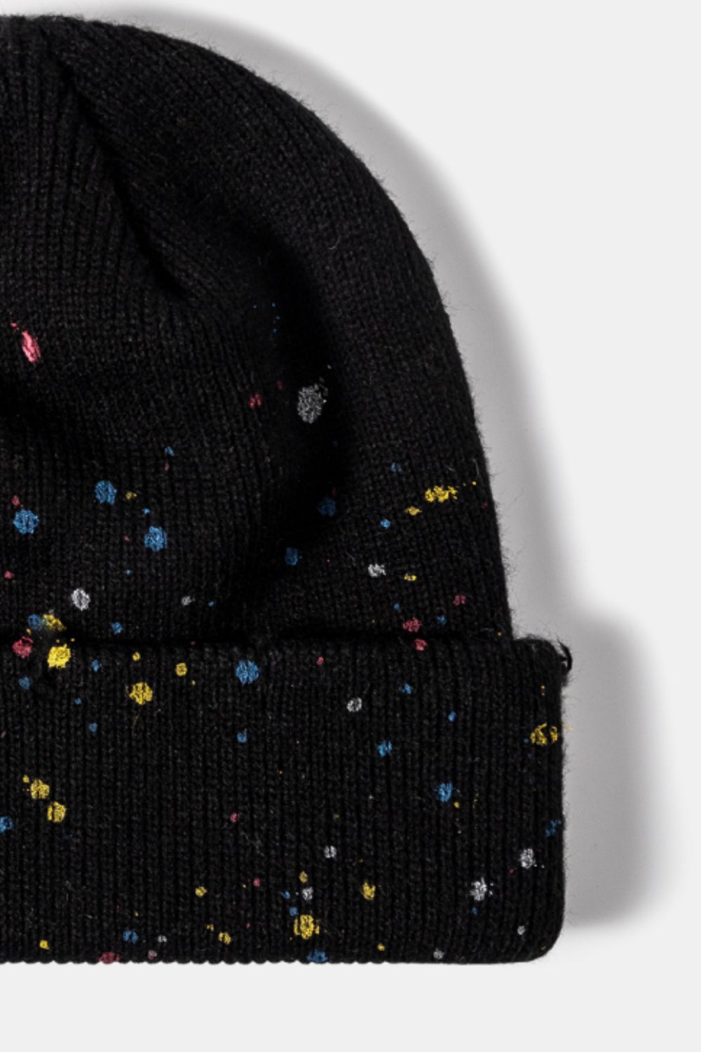 Confetti Rib-Knit Cuff Beanie - ShopEasier