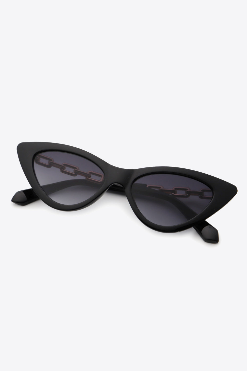 Chain Detail Cat-Eye Sunglasses - ShopEasier