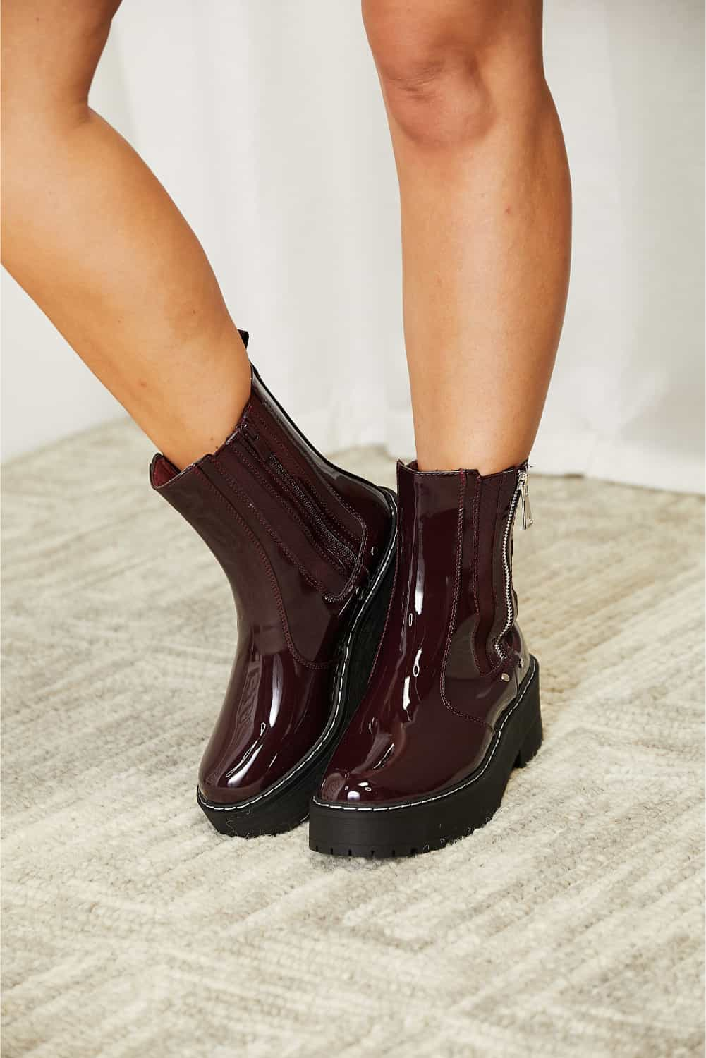 Forever Link Side Zip Platform Boots - ShopEasier