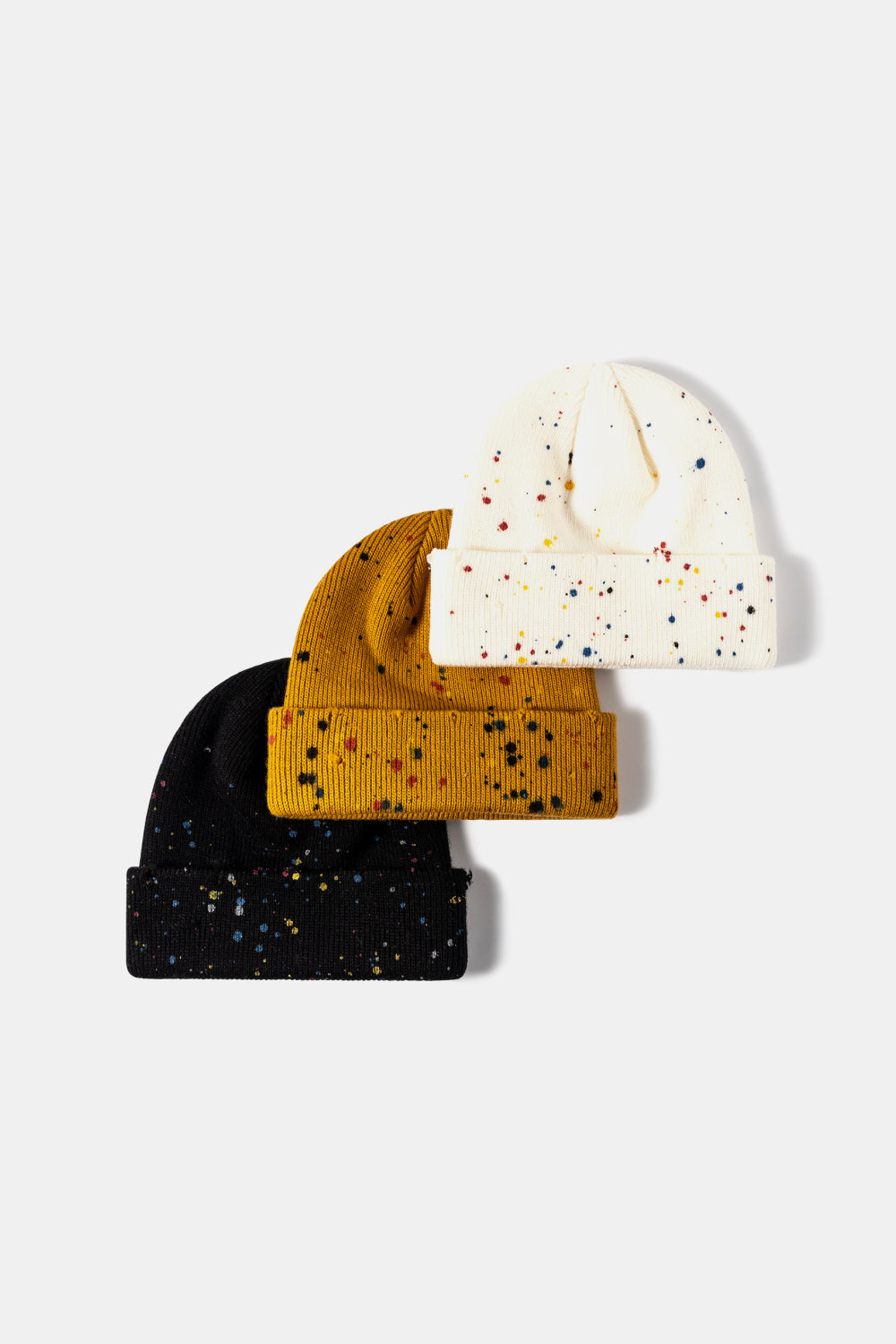 Confetti Rib-Knit Cuff Beanie - ShopEasier