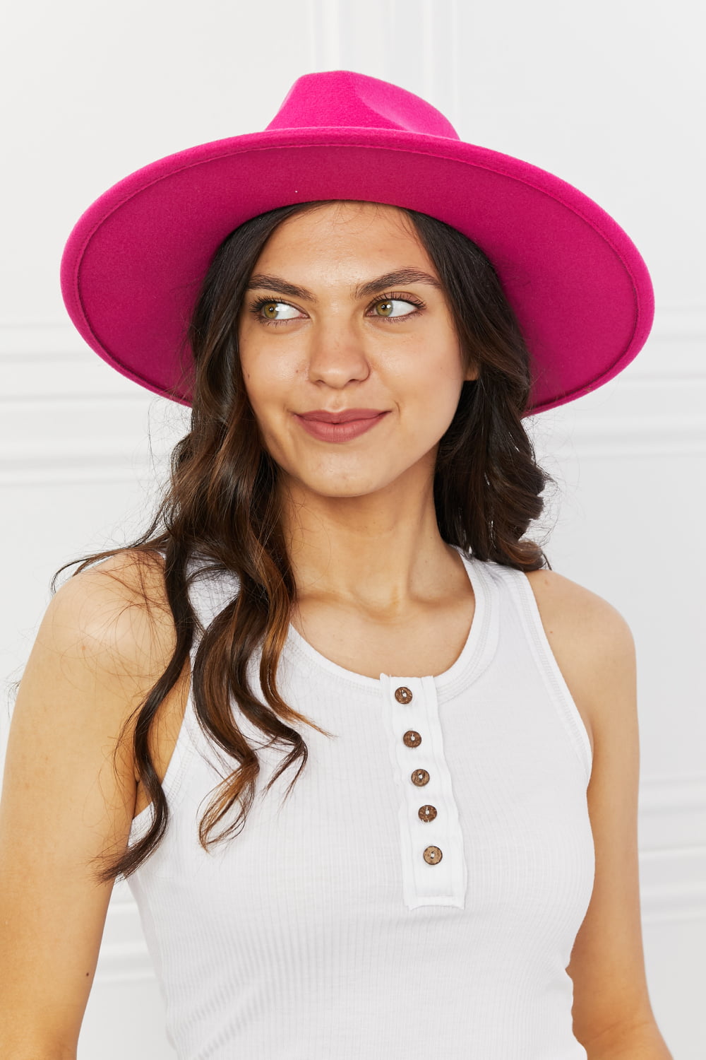 Fame Keep Your Promise Fedora Hat in Pink - ShopEasier