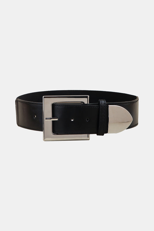 PU Leather Belt with Zinc Alloy Buckle