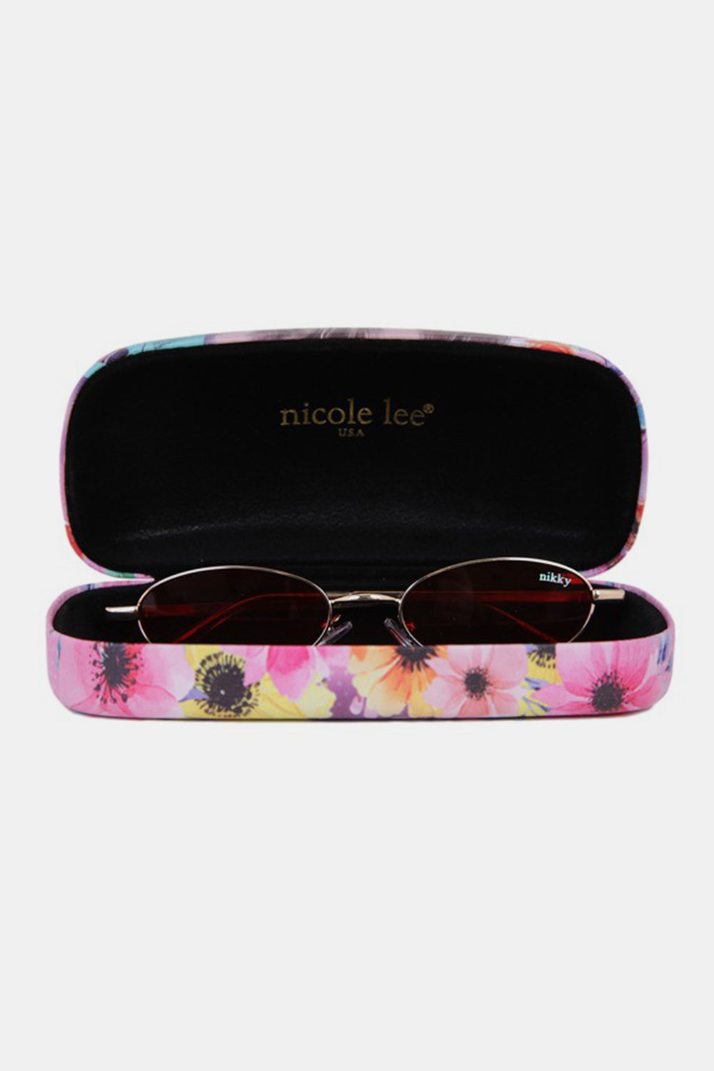 Nicole Lee USA Metal Frame Finley Oval Sunglasses - ShopEasier