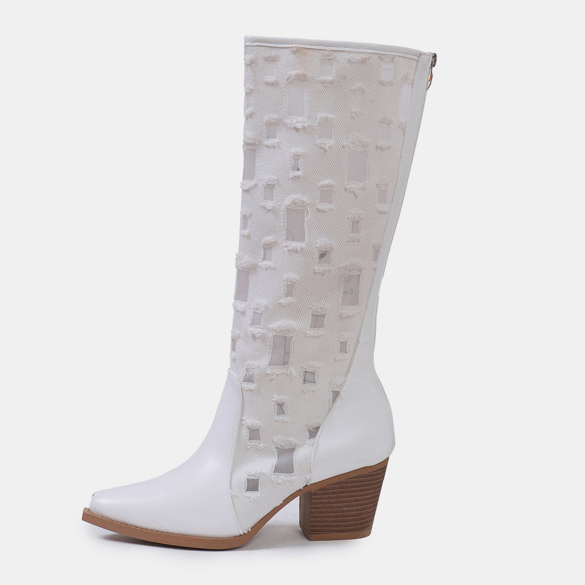 Point Toe Block Heel Boots - ShopEasier