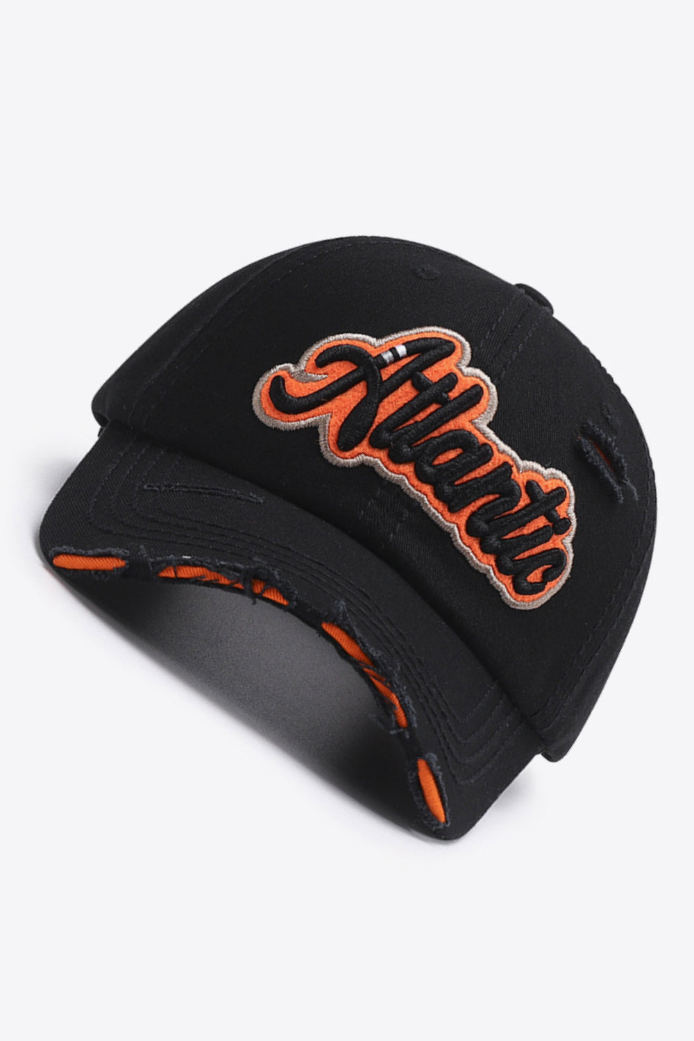 ATLANTIC Graphic Distressed Baseball Cap - ShopEasier