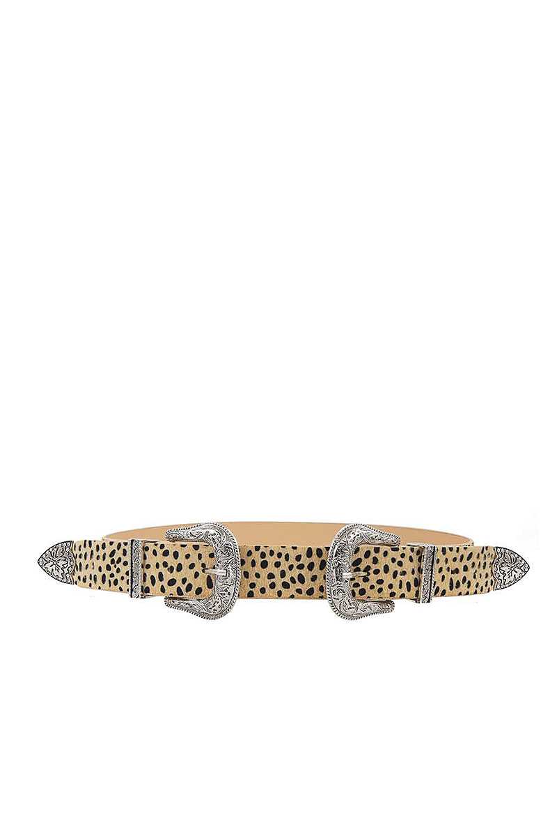 Fashion Chic Trendy Double Buckle Leopar Belt - ShopEasier