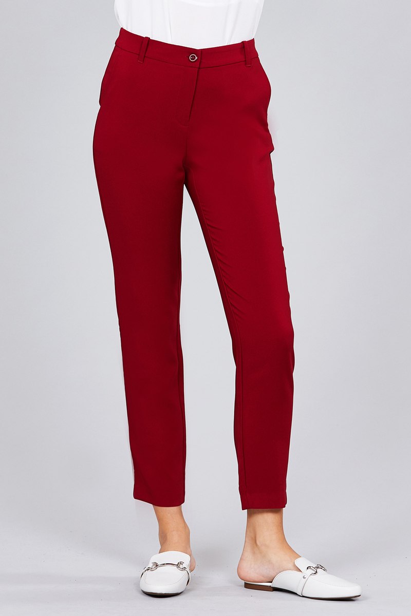 Seam Side Pocket Classic Long Pants - ShopEasier