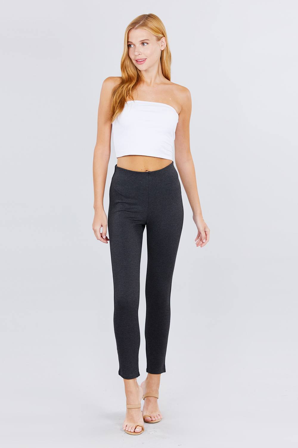 Waist Elastic Band Ponte Pants - ShopEasier