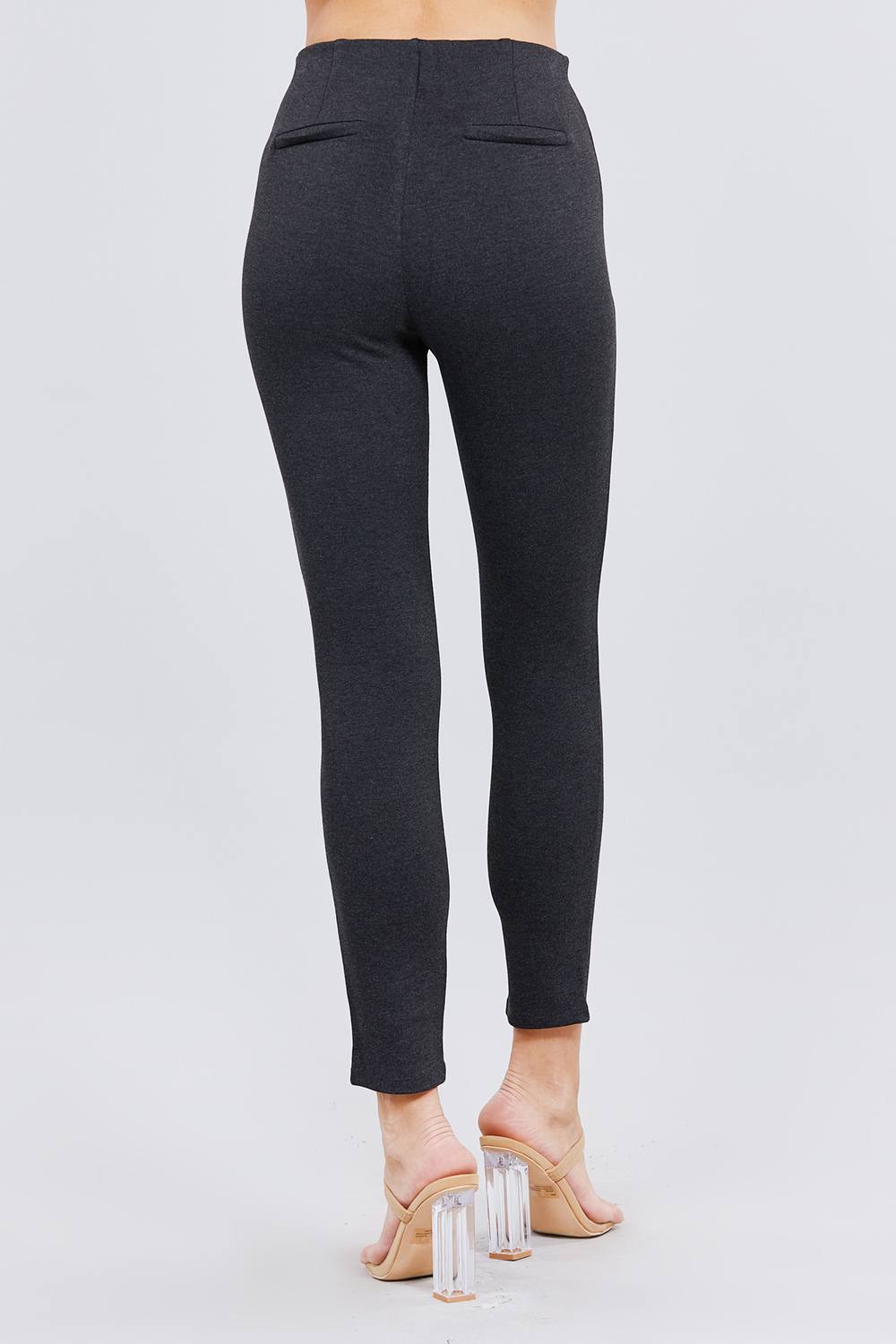 Waist Elastic Band Ponte Pants - ShopEasier