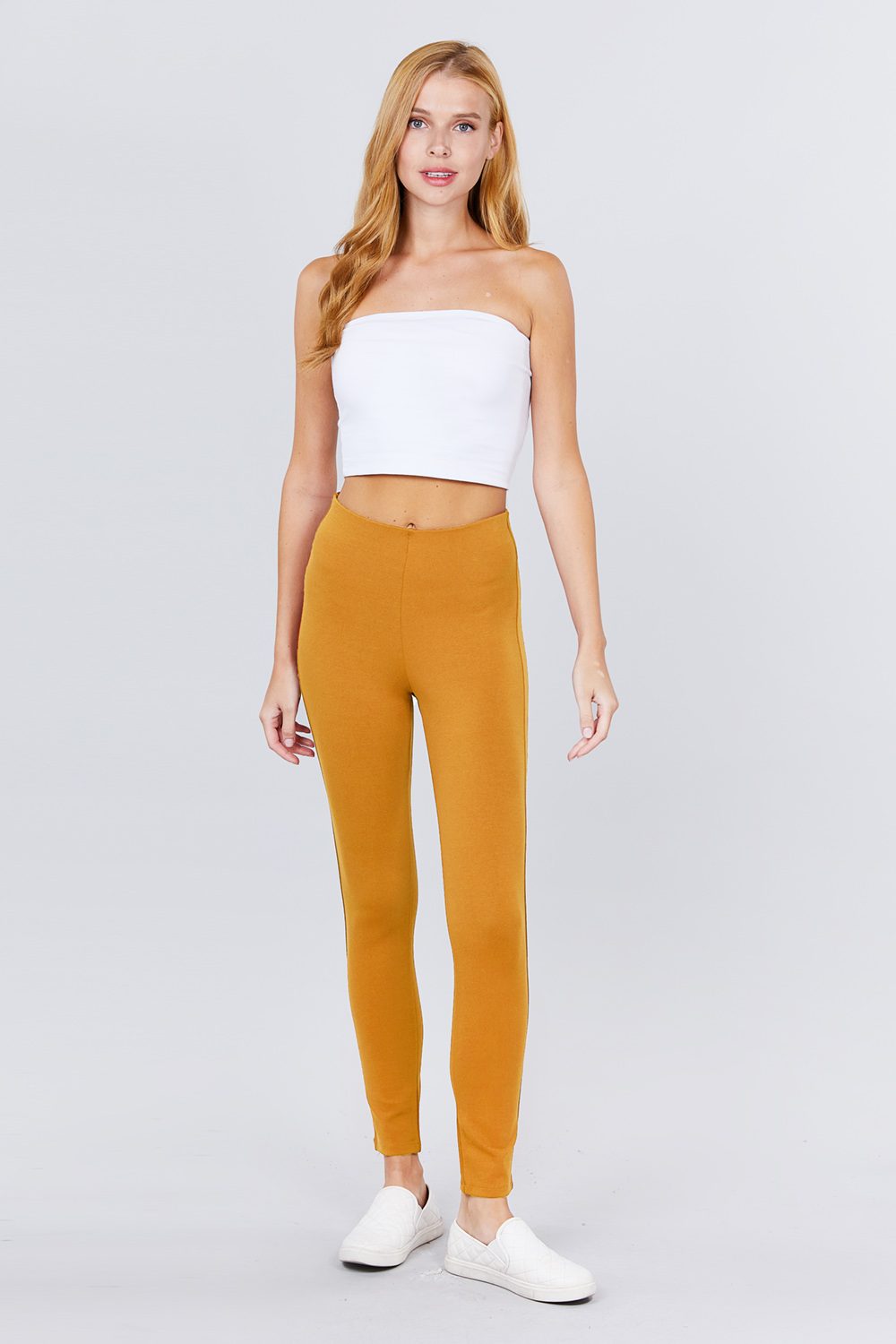 Waist Elastic Band Ponte Pants - ShopEasier