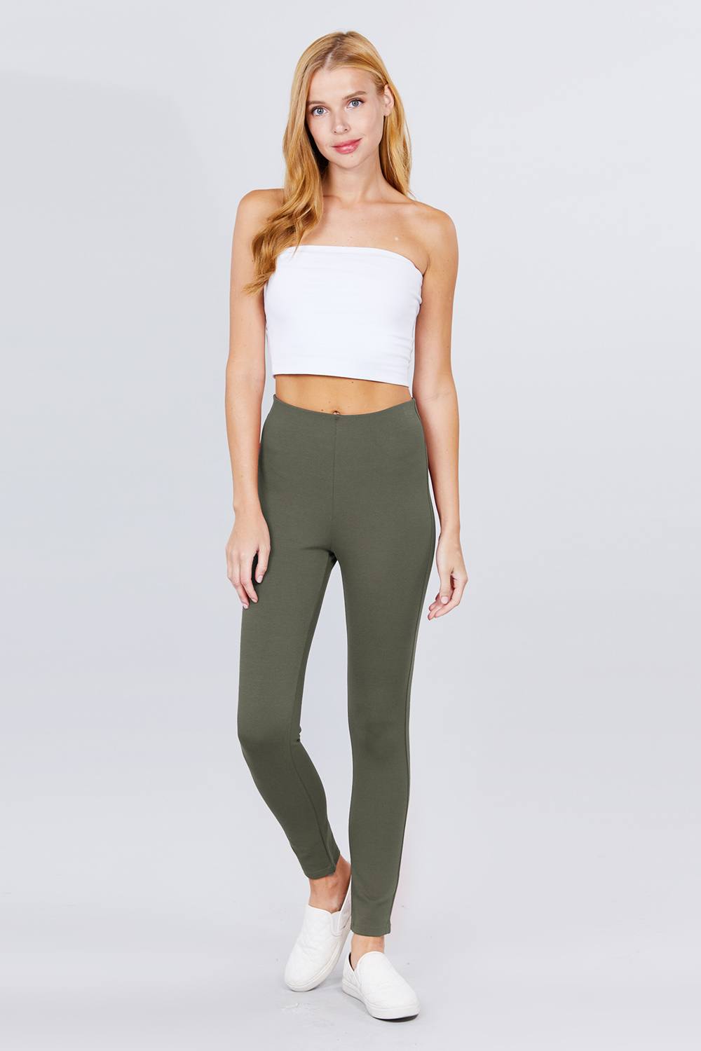 Waist Elastic Band Ponte Pants - ShopEasier