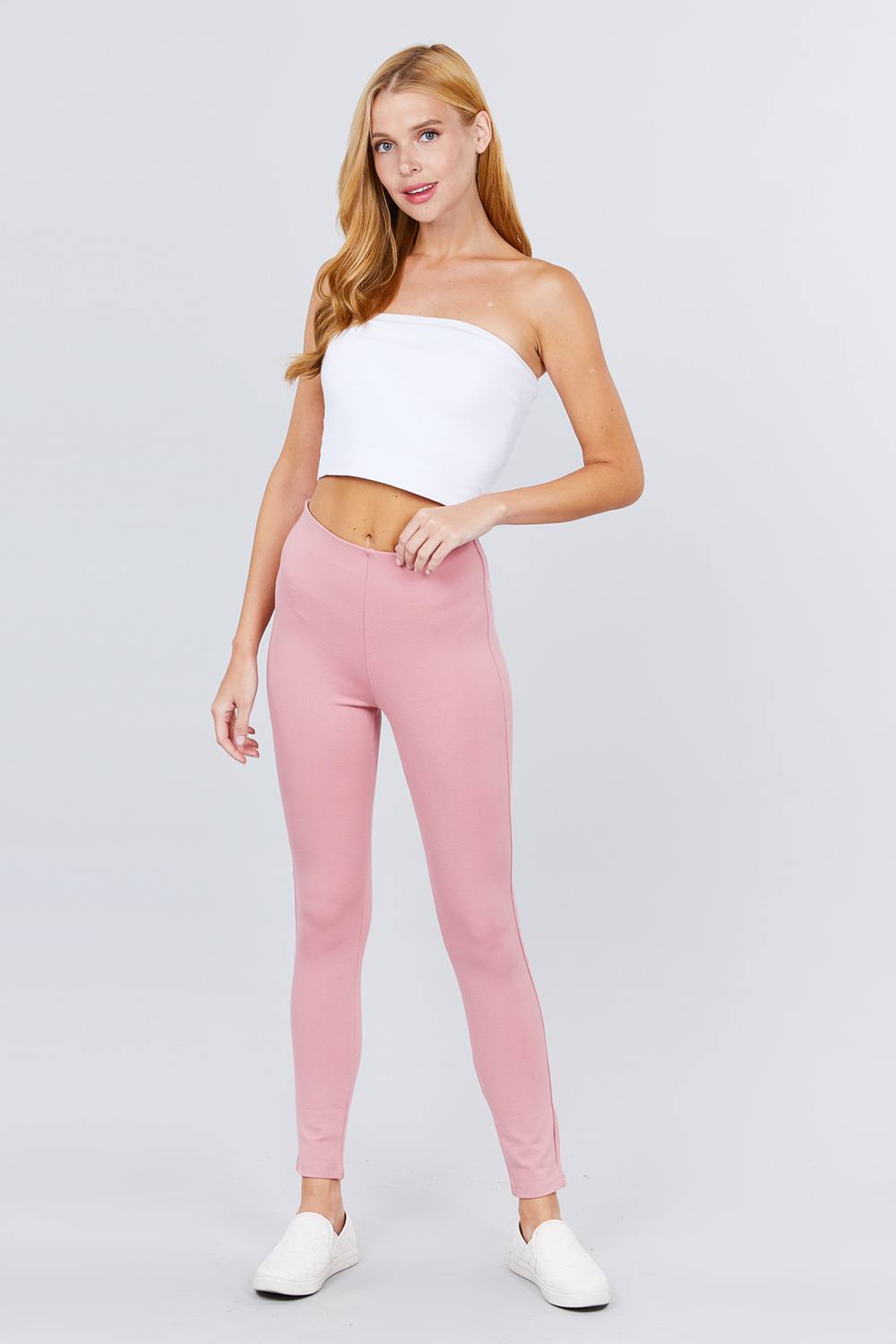 Waist Elastic Band Ponte Pants - ShopEasier