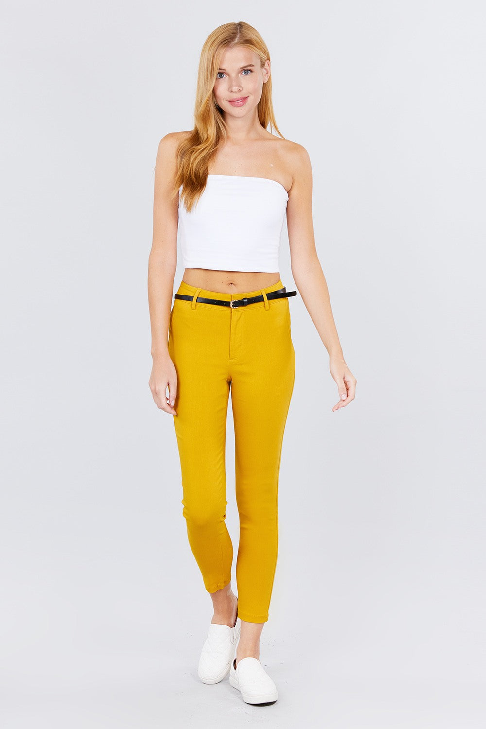 Bengaline Belted Pants - ShopEasier