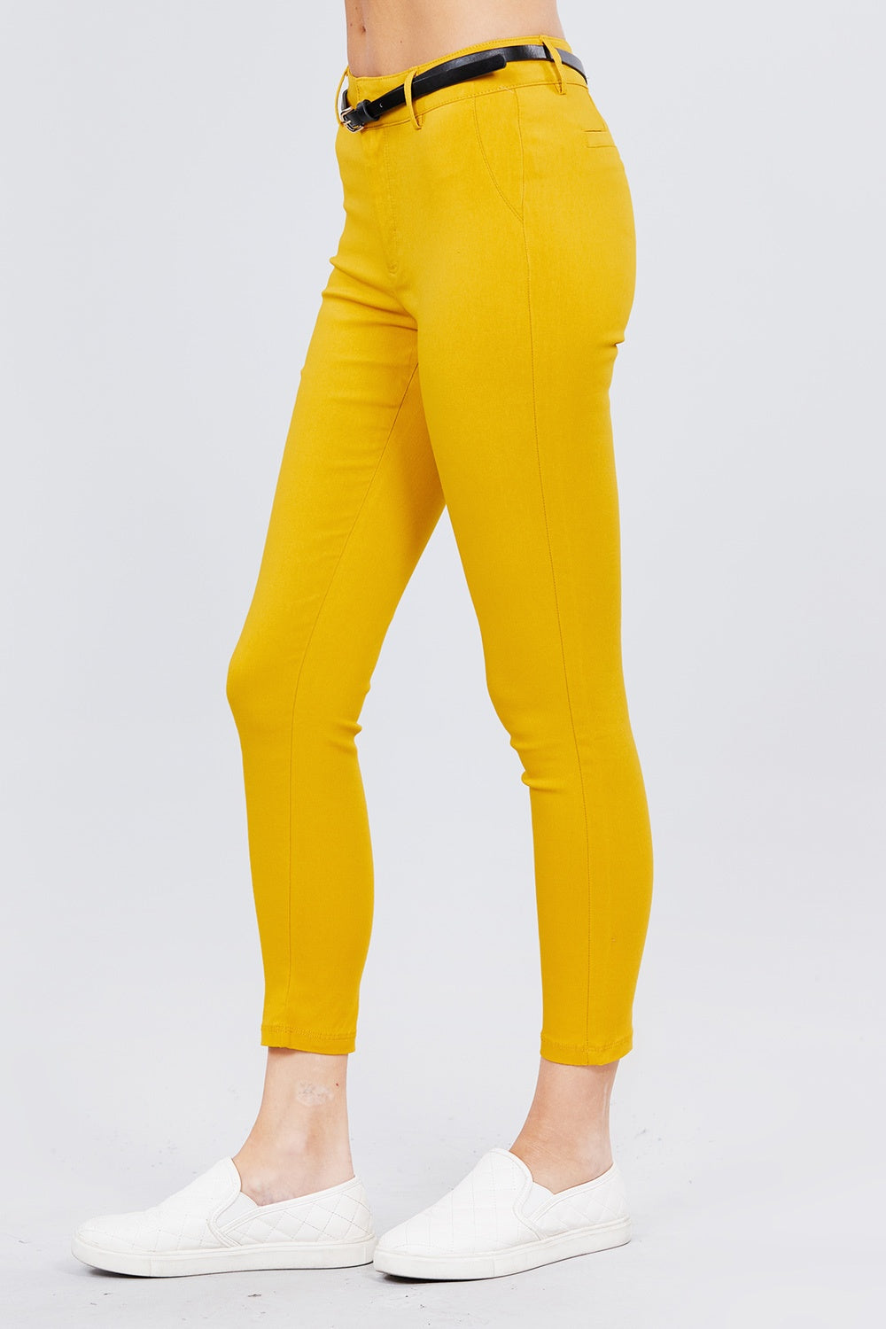 Bengaline Belted Pants - ShopEasier