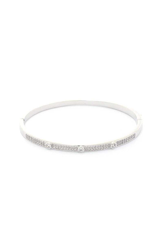 Cubic Zirconia Encrusted Bracelet - ShopEasier