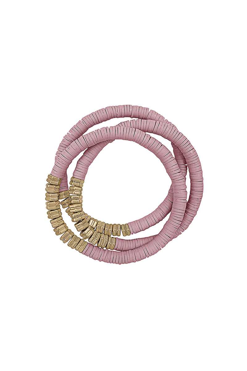 Triple Multi Ring Bead Stretchable Bracelets - ShopEasier